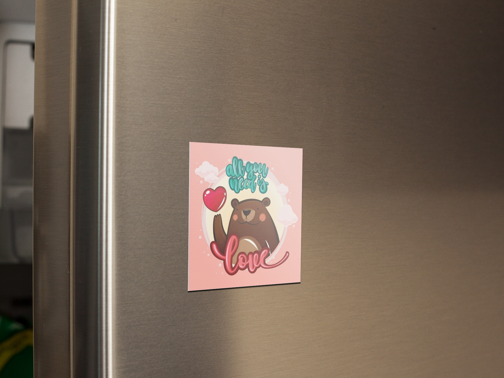 fridge-magnet-mockup-on-a-metallic-fridge-door-a14799