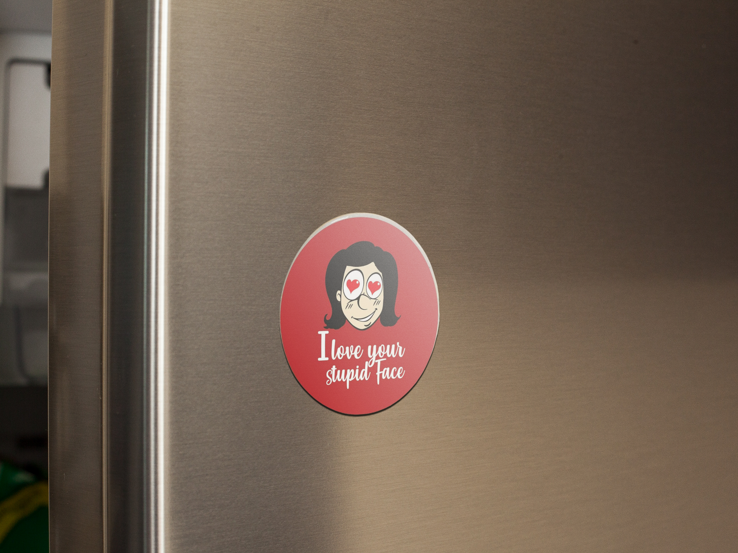 fridge-magnet-mockup-on-a-metallic-fridge-door-a14799