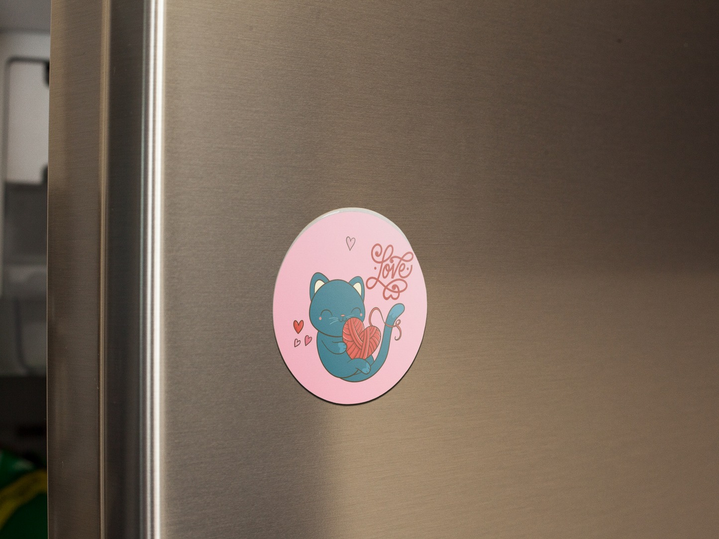 fridge-magnet-mockup-on-a-metallic-fridge-door-a14799