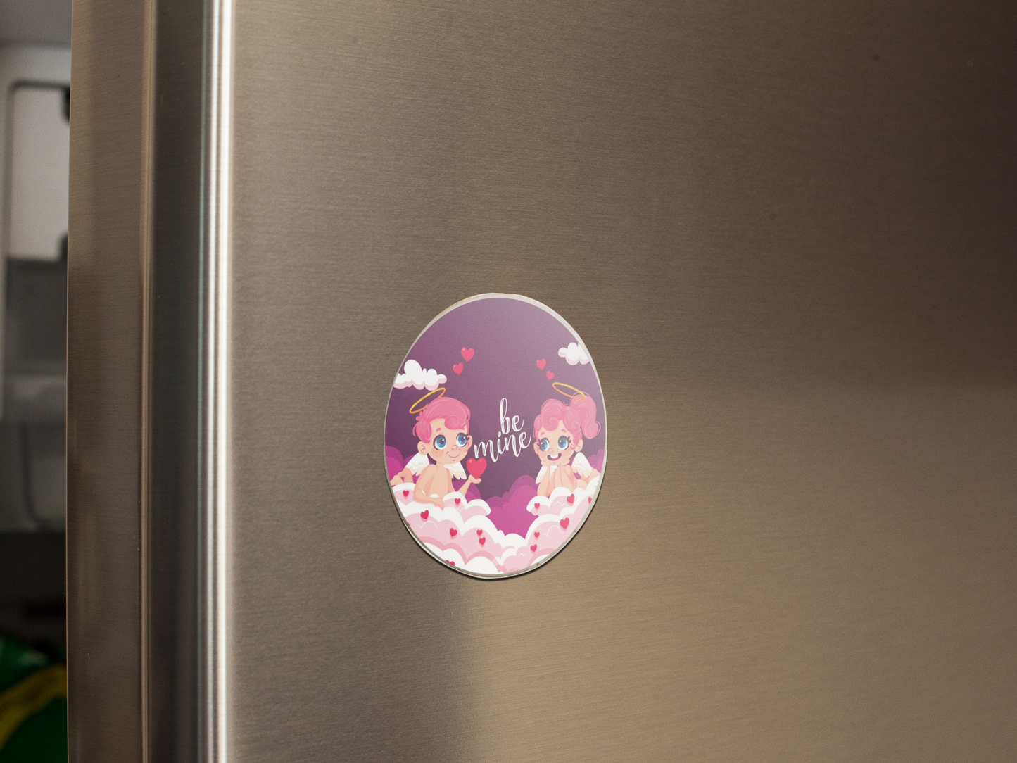 fridge-magnet-mockup-on-a-metallic-fridge-door-a14799