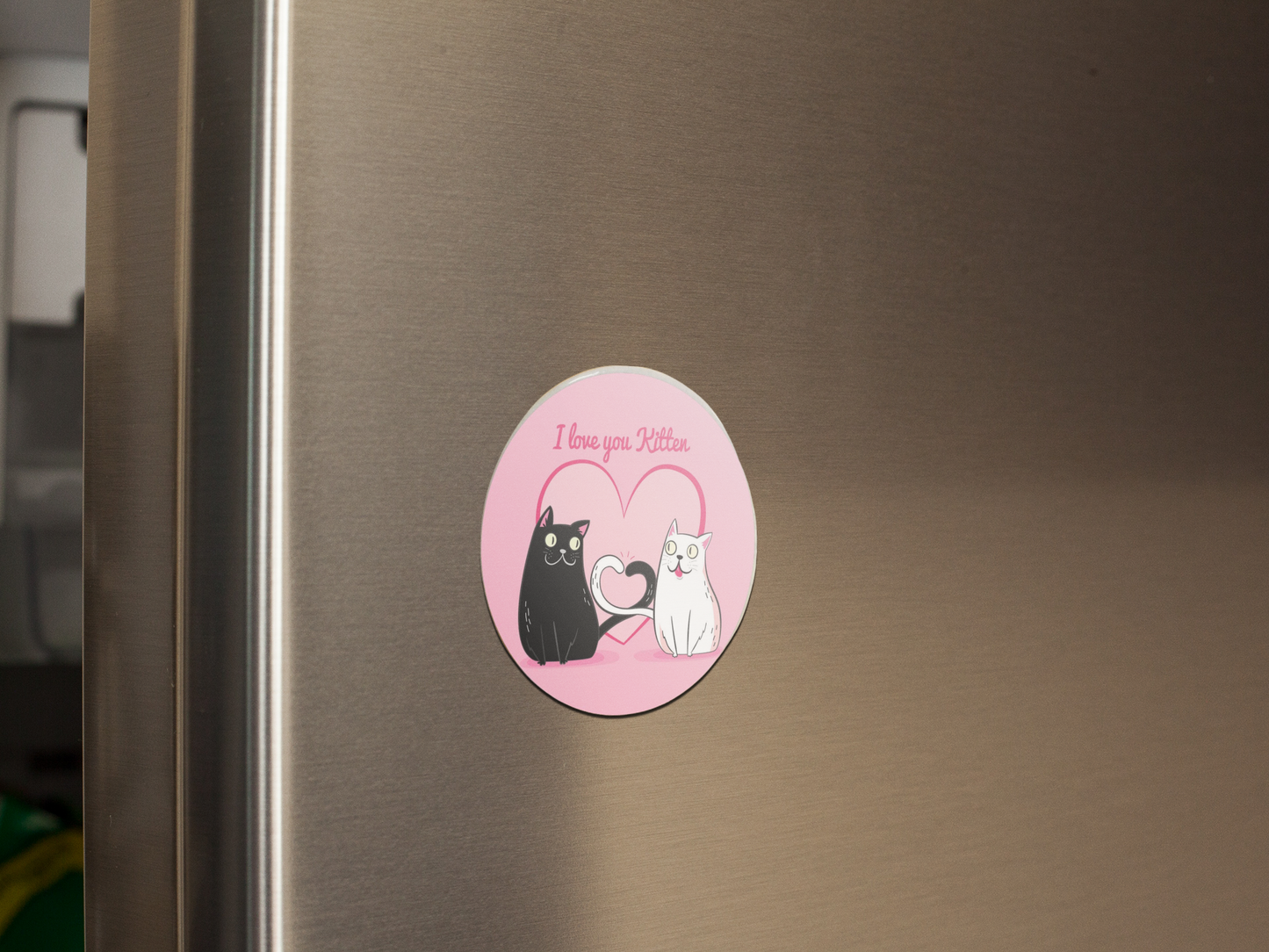 fridge-magnet-mockup-on-a-metallic-fridge-door-a14799