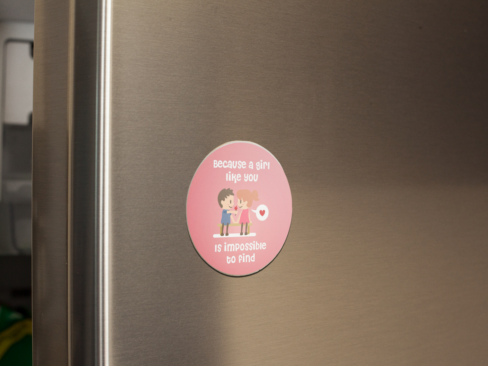 fridge-magnet-mockup-on-a-metallic-fridge-door-a14799