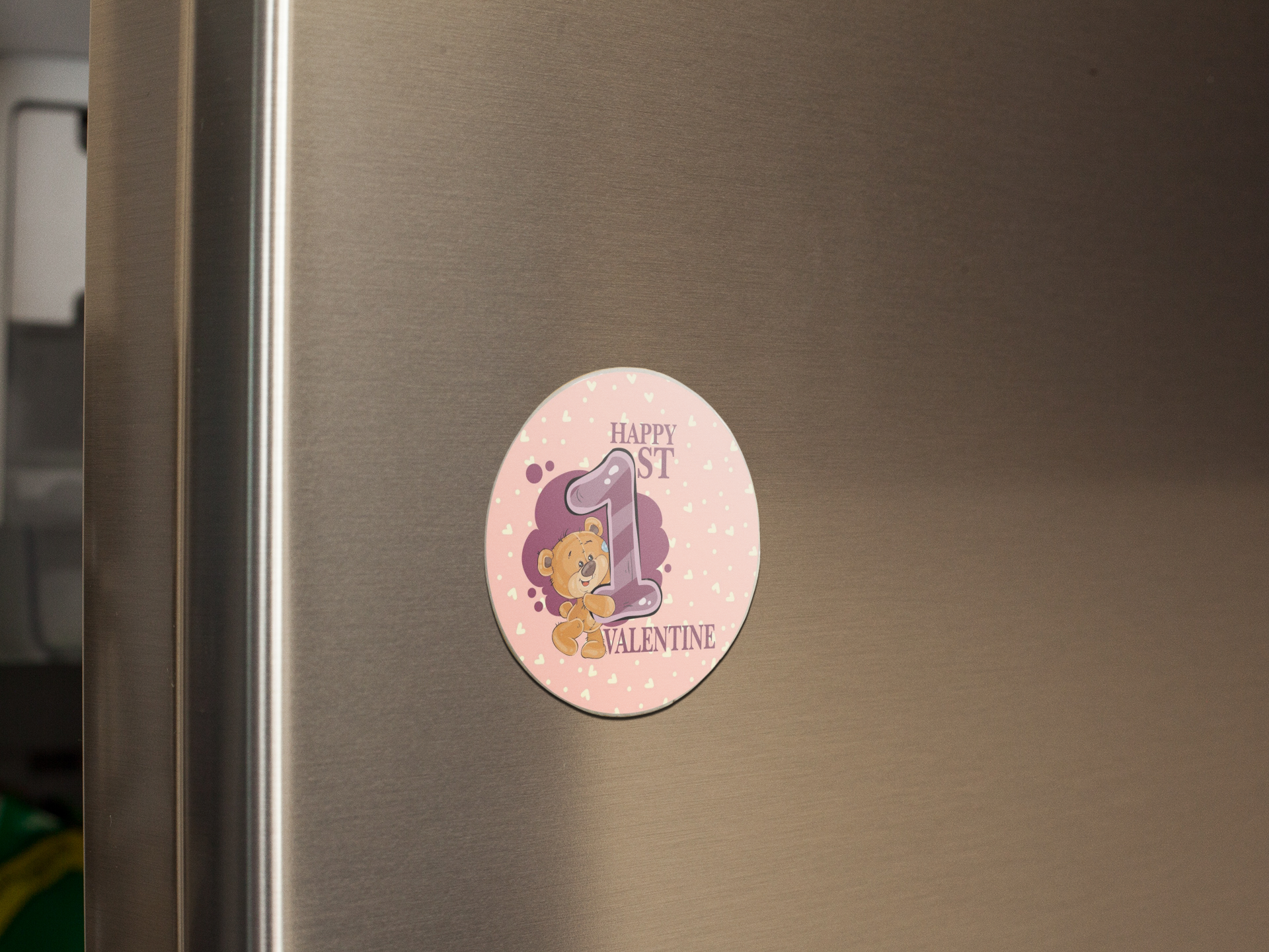 fridge-magnet-mockup-on-a-metallic-fridge-door-a14799