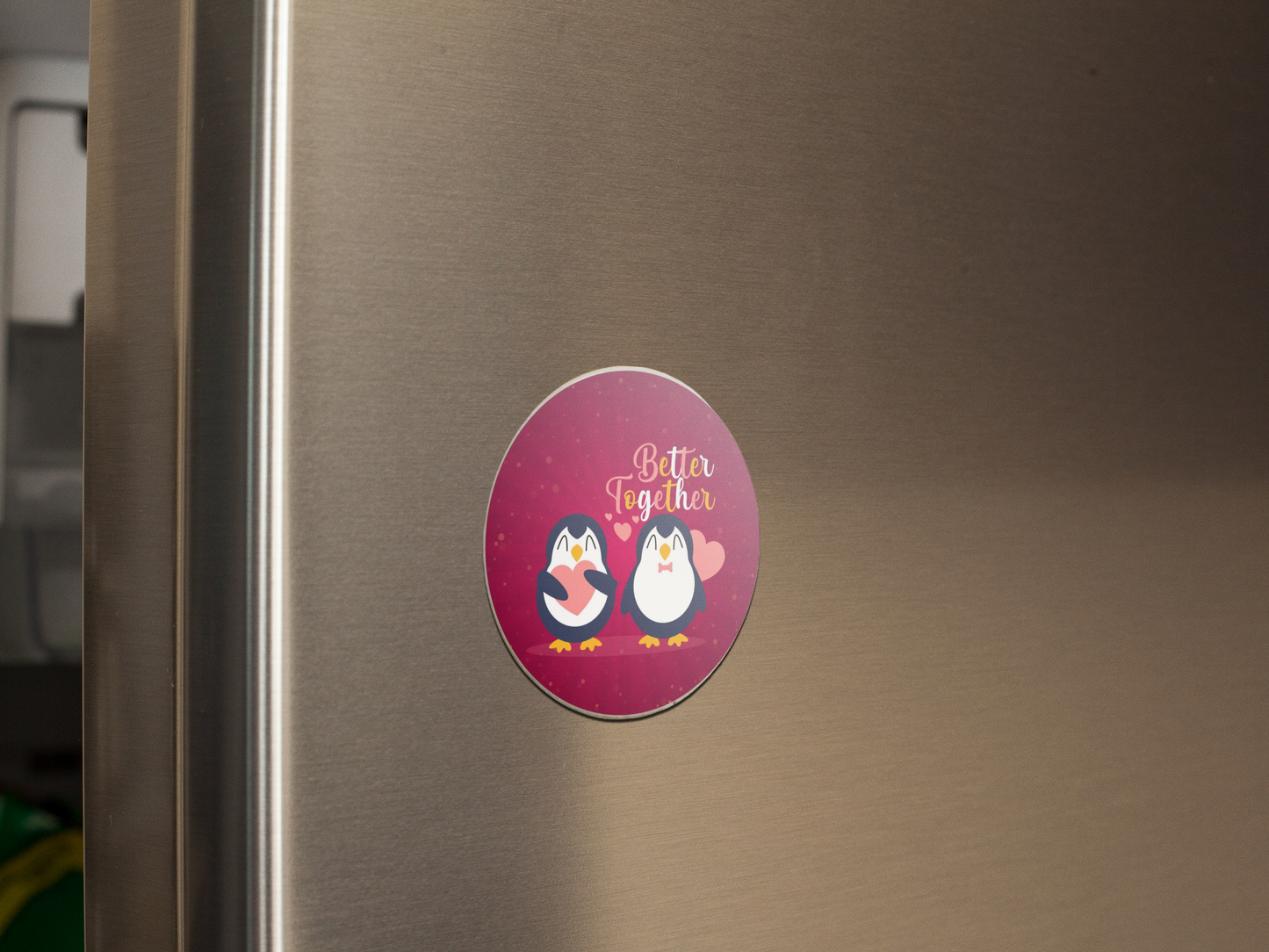 fridge-magnet-mockup-on-a-metallic-fridge-door-a14799