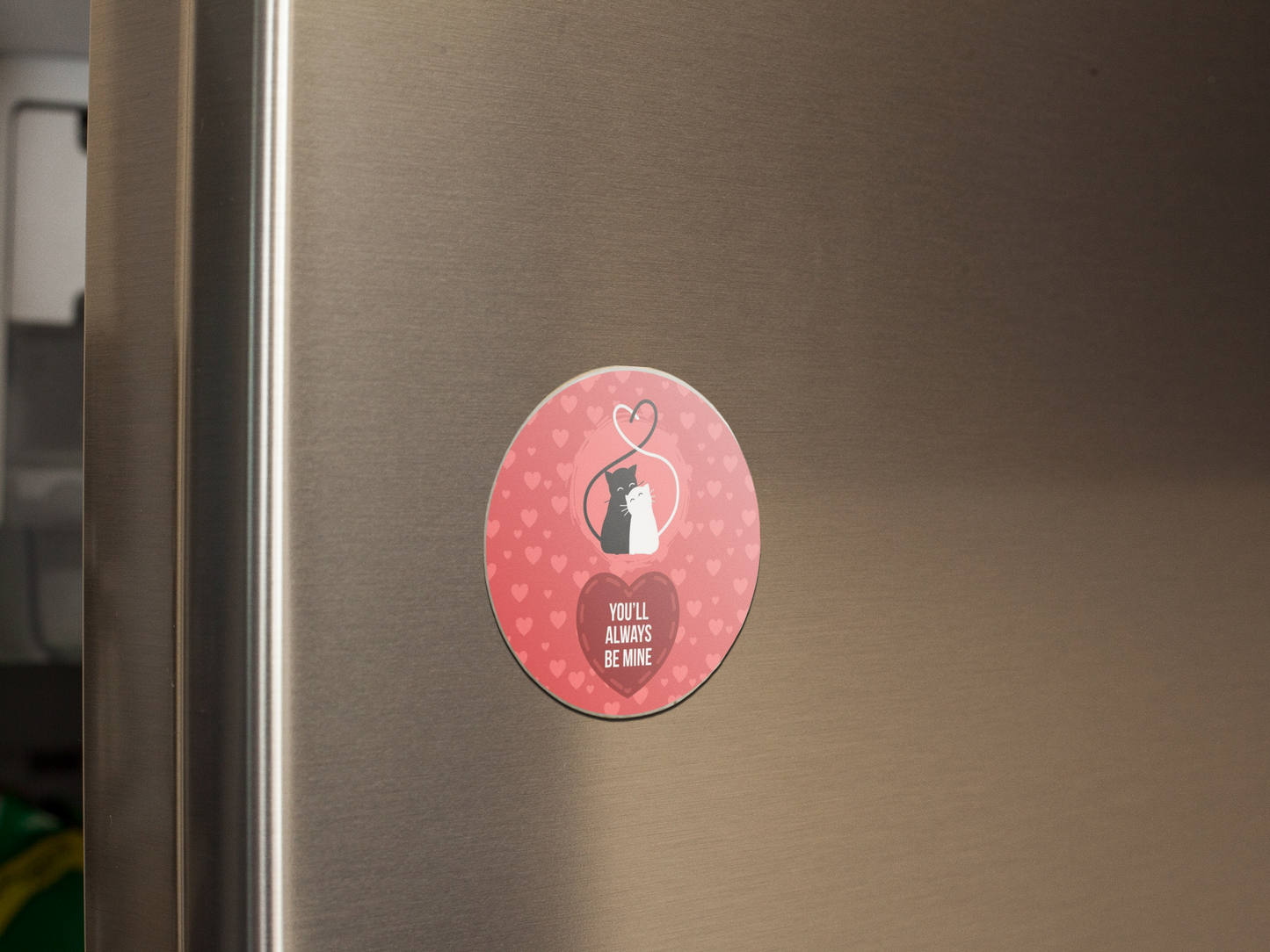 fridge-magnet-mockup-on-a-metallic-fridge-door-a14799