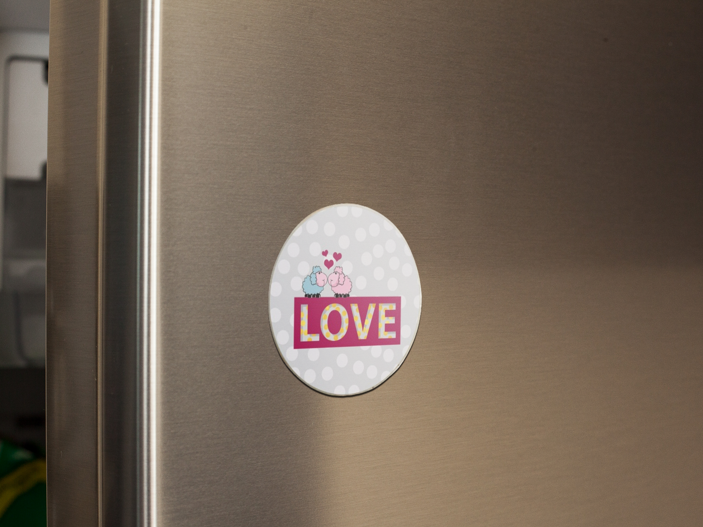 fridge-magnet-mockup-on-a-metallic-fridge-door-a14799