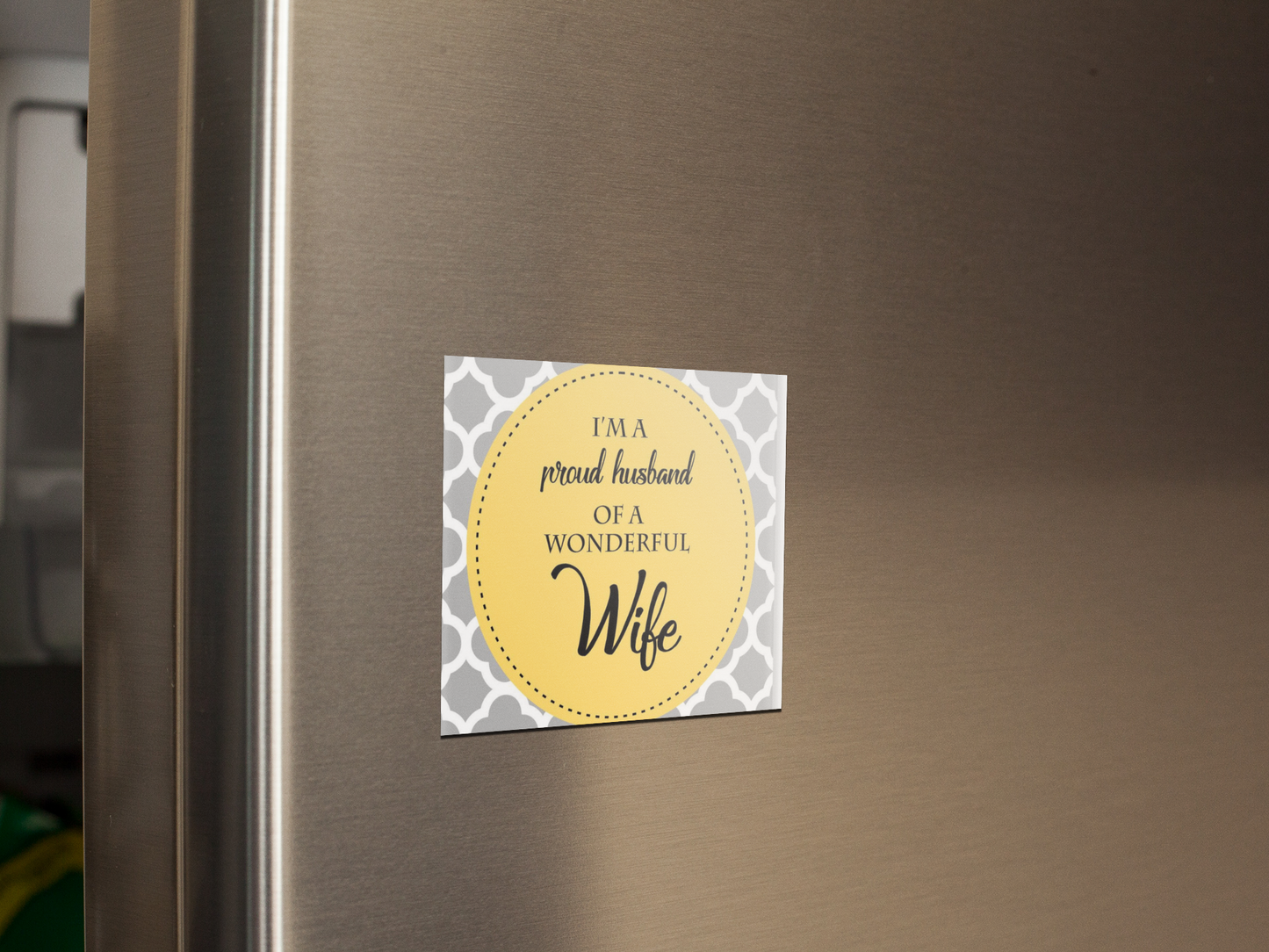 fridge-magnet-mockup-on-a-metallic-fridge-door-a14799
