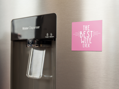 fridge-magnet-mockup-on-a-metallic-fridge-near-the-water-dispenser-a14790