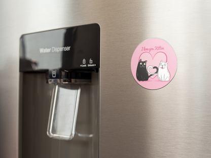 fridge-magnet-mockup-on-a-metallic-fridge-near-the-water-dispenser-a14790