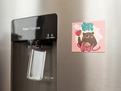 fridge-magnet-mockup-on-a-metallic-fridge-near-the-water-dispenser-a14790
