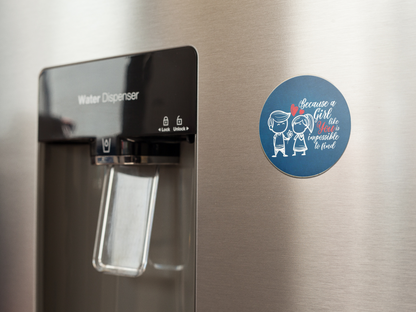fridge-magnet-mockup-on-a-metallic-fridge-near-the-water-dispenser-a14790