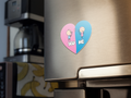 Personalised You And Me Cute Couple Fridge Magnet