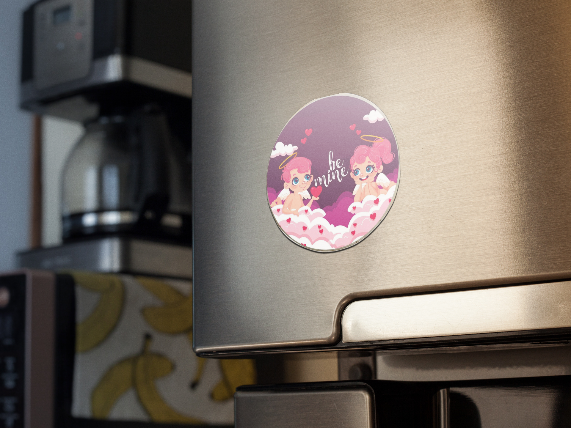 fridge-magnet-mockup-with-a-coffee-machine-and-bananas-print-in-the-back-a14789