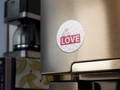 Fridge Magnet Cute Sheep Love - Valentine Gift for Couples