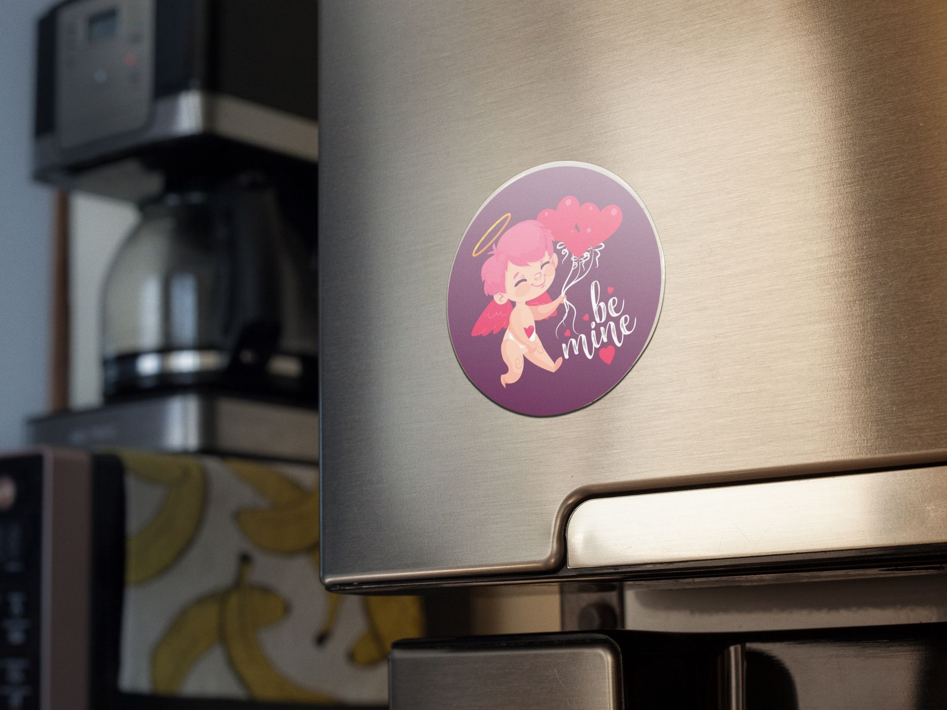 fridge-magnet-mockup-with-a-coffee-machine-and-bananas-print-in-the-back-a14789