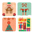 Xmas Tree Christmas Coasters for Drinks, Acrylic Coaster Set
