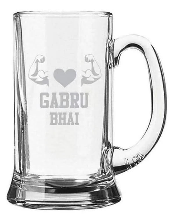 gabru bhai beer mug