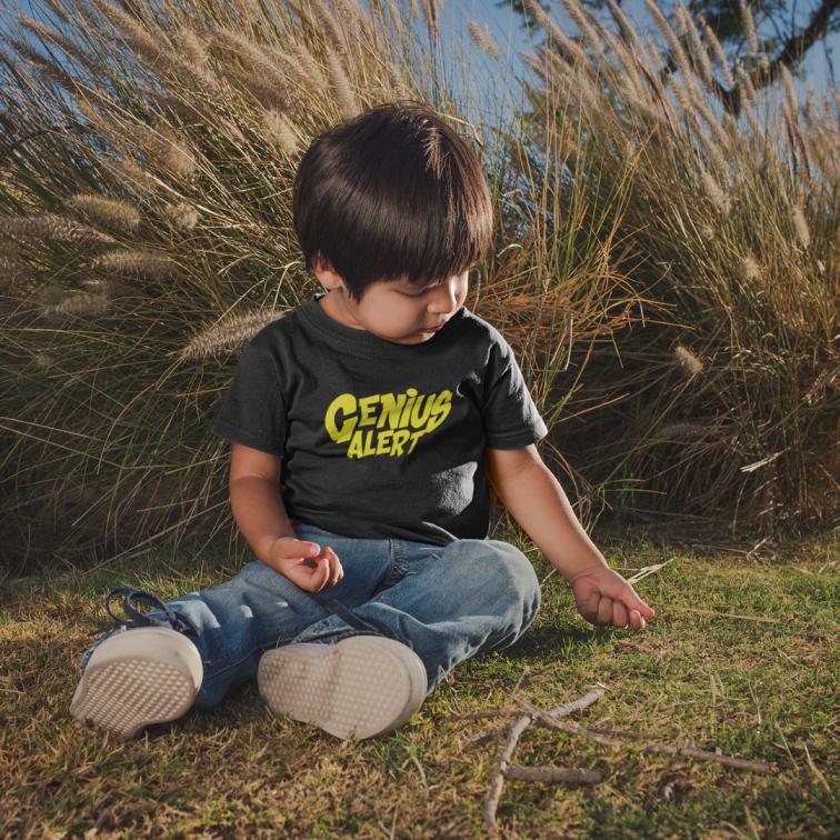 Genius Alert Printed Boys T-Shirt