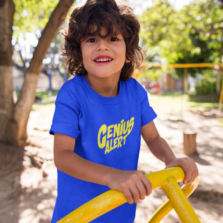 Genius Alert Printed Boys T-Shirt