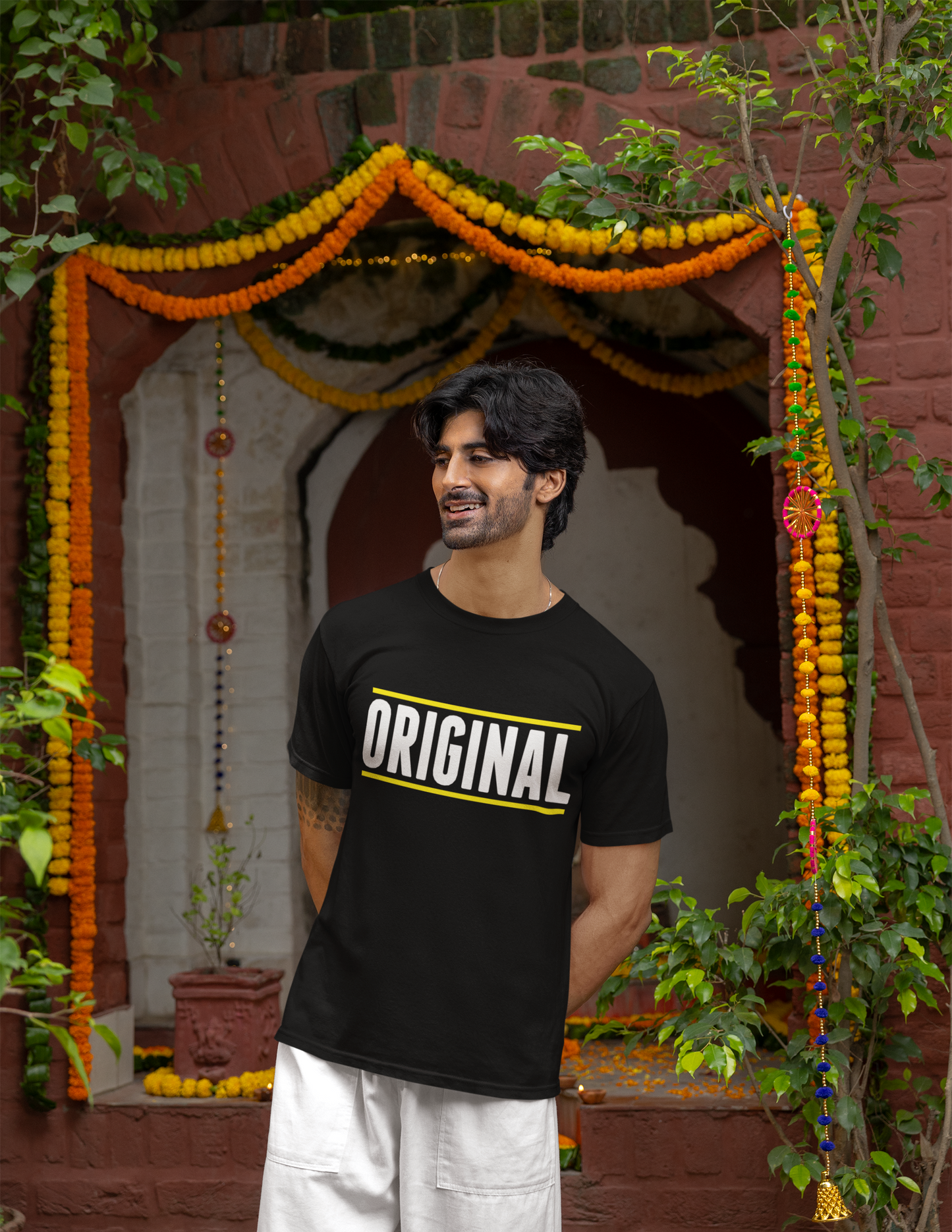 gildan-t-shirt-mockup-featuring-a-happy-bearded-man-in-a-diwali-celebration-m36001