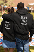 He's Mine, She's Mine Couple Hoodies Set