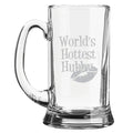 World's Hottest Husband Engraved Beer Mug - Personalised