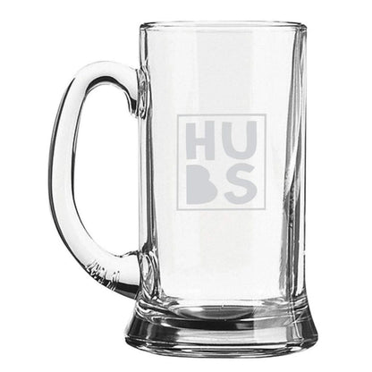 Hubs Husband Engraved Beer Mug