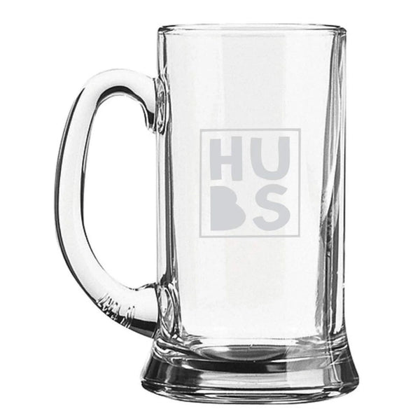 Hubs Husband Engraved Beer Mug