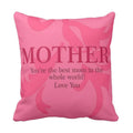 I Love Mom Cushion Cover - Personalised Mother's Day Gift