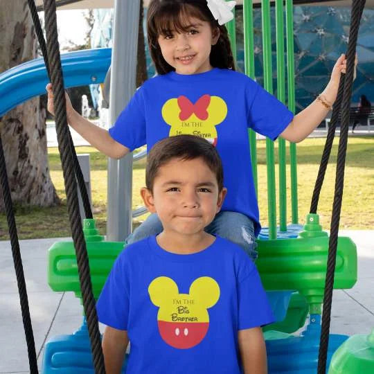 Micky Minnie Big Brother Little Sister T-Shirt