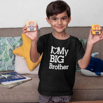 I Love My Big Brother Kids Printed T-Shirt