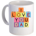 I Love You Dad Scrabble Coffee Mug - Personalised Gift
