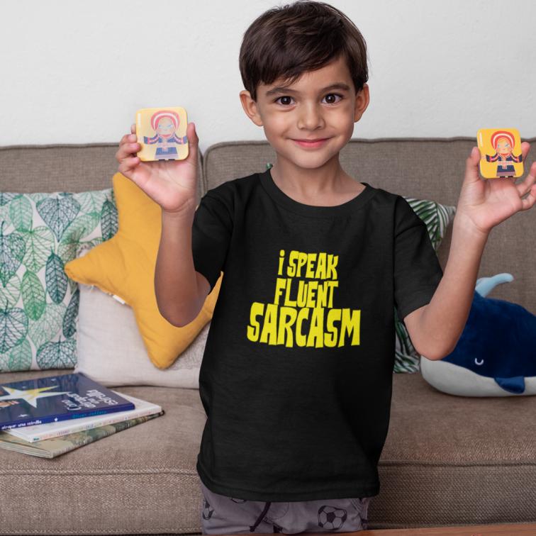 I Speak Fluent Sarcasm Printed T-Shirt