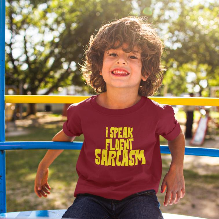 I Speak Fluent Sarcasm Printed T-Shirt