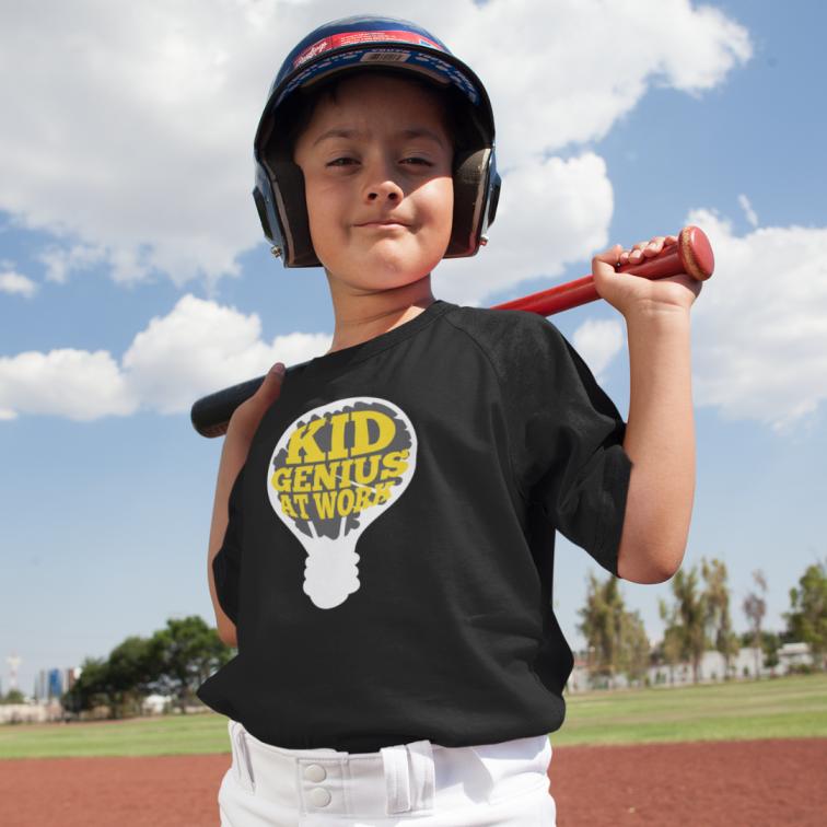 Genius Kid at Work Printed T-Shirt