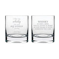 Engraved Stelvio Whiskey Glasses - Whisky Is Like a Kiss