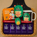Lil Monster Bro Kids Rakhi Gift Hamper, Set of 8