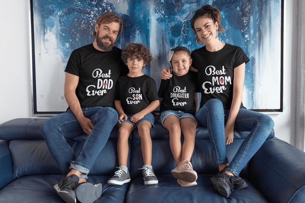 Best Family Ever Set of Matching Family Tees