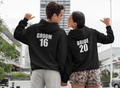 Personalised Bride and Groom Since Couple Hoodies Set