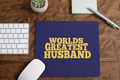 World's Greatest Husband Personalised Valentine Mousepad
