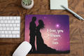 Love You Forever and Ever Personalised Valentine Mousepad