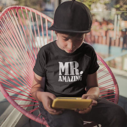 Mr. Amazing Printed boys T-Shirt