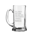 Yes I Have A Dirty Mind Engraved Beer Mug - Cheeky Gift