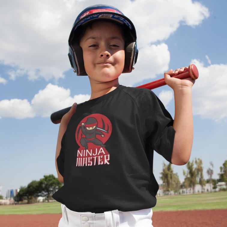 ninja master printed Boy's T Shirt