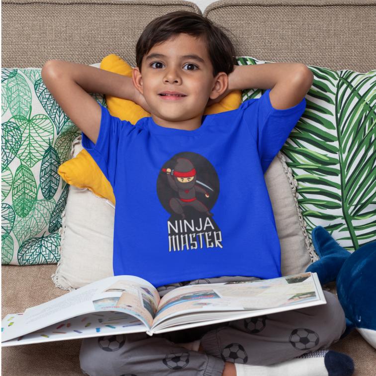 ninja master printed Boy's T Shirt