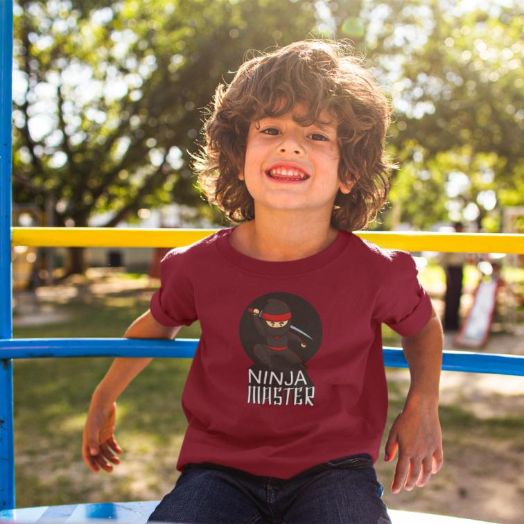 ninja master printed Boy's T Shirt
