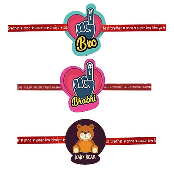 TheYaYaCafe Raksha Bandhan Gifts for Brother Printed Cute Kids Rakhi Bracelet