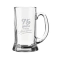 75th Birthday Beer Mug - 75 Years of Being Awesome