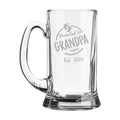 Promoted to Grandpa Again Engraved Beer Mug