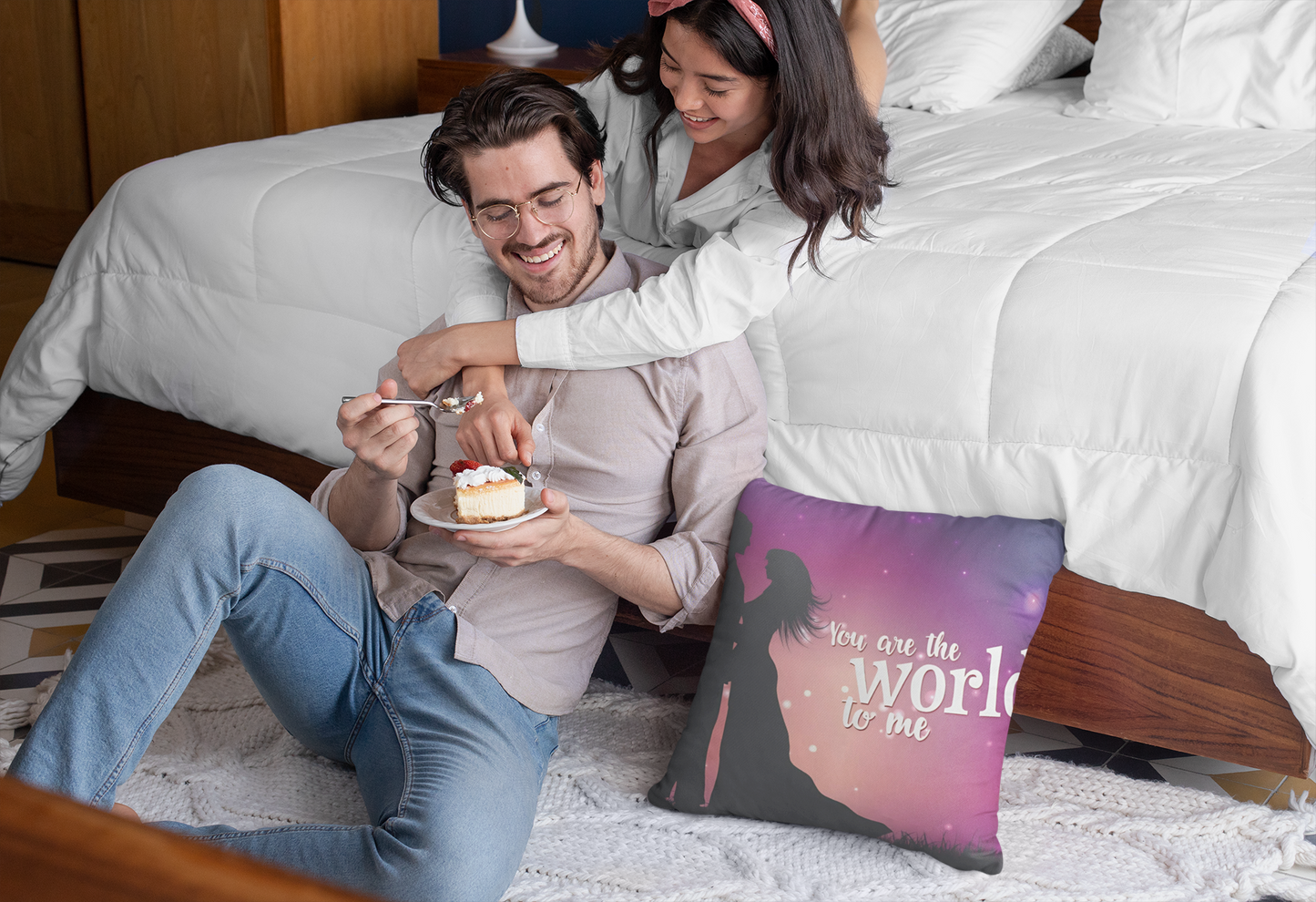 pillow-mockup-of-a-couple-eating-a-pie-in-the-bedroom-29018